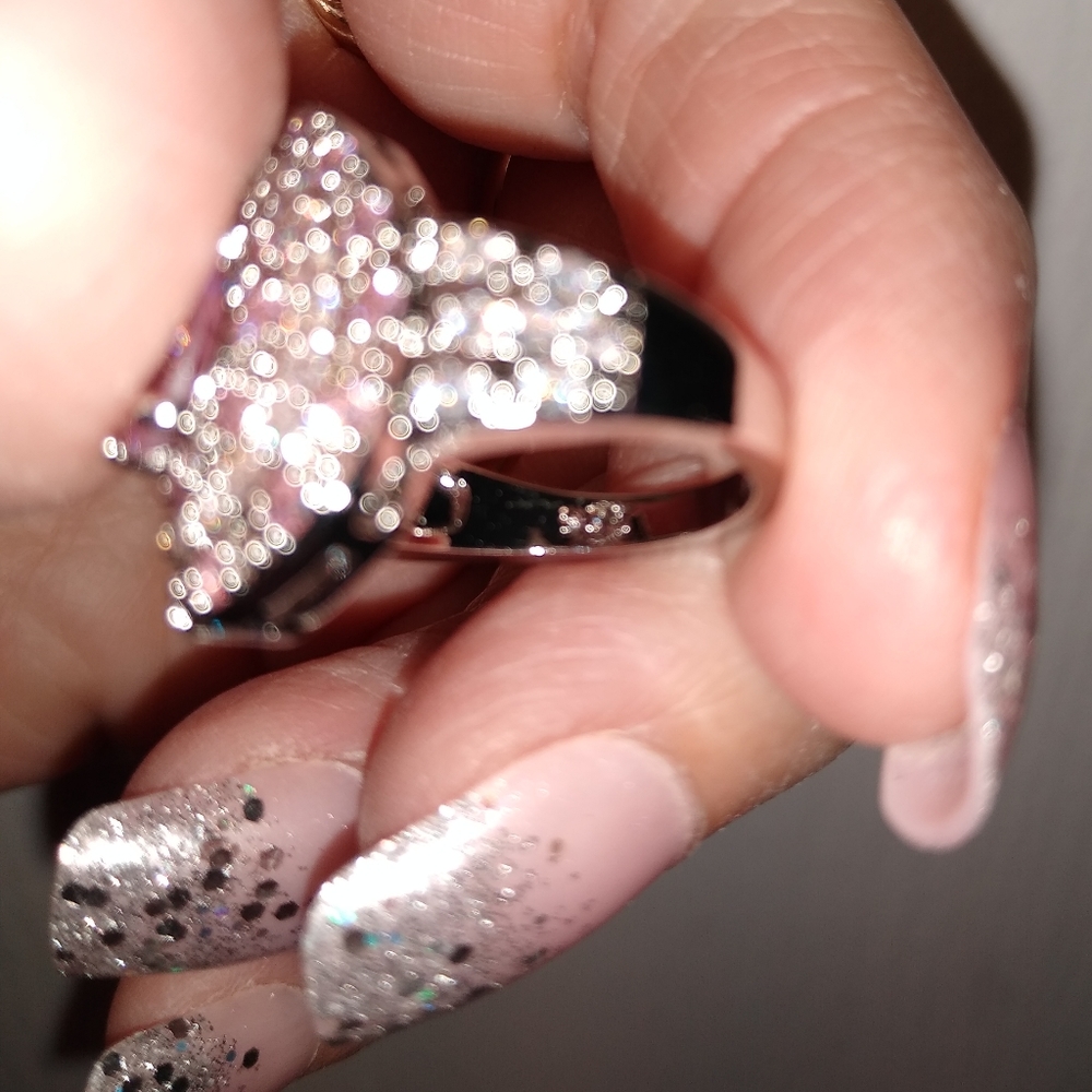 COPY - NWT PINK & WHITE SAPHIRE RING - Picture 8 of 8